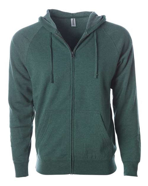 Independent Trading Co. PRM33SBZ Special Blend Raglan Full-Zip Hooded Sweatshirt