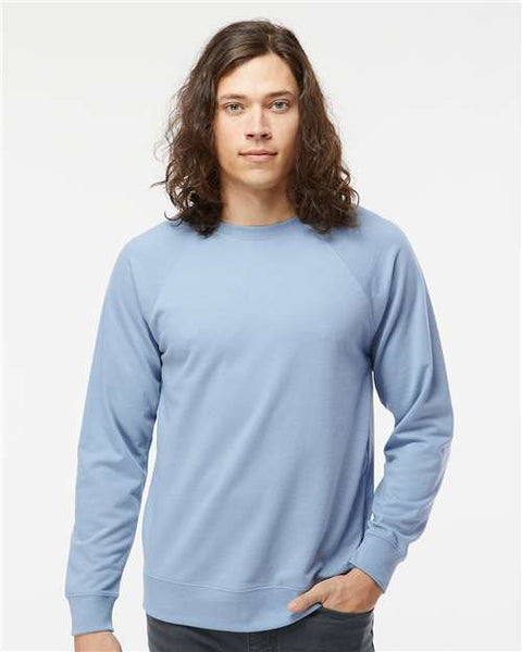 Independent Trading Co. SS1000C Icon Lightweight Loopback Terry Crewneck Sweatshirt