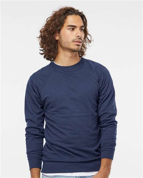 Independent Trading Co. SS1000C Icon Lightweight Loopback Terry Crewneck Sweatshirt