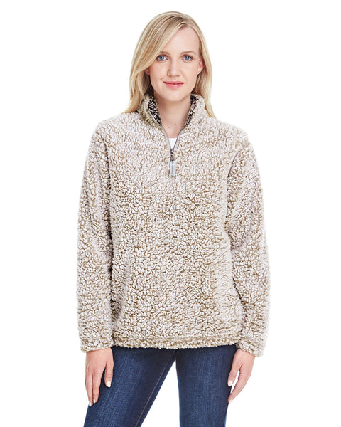 J America JA8451 Ladies' Epic Sherpa 1/4 Zip