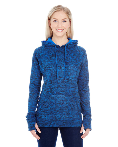 J America JA8616 Ladies' Cosmic Contrast Fleece Hooded Sweatshirt
