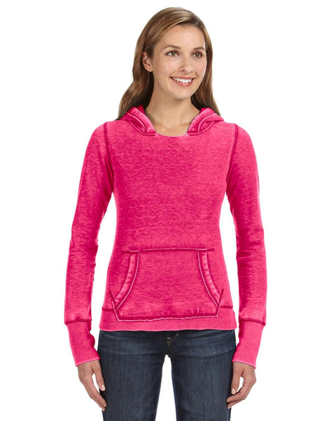 J America JA8912 Ladies' Zen Pullover Fleece Hooded Sweatshirt
