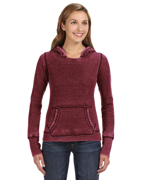 J America JA8912 Ladies' Zen Pullover Fleece Hooded Sweatshirt
