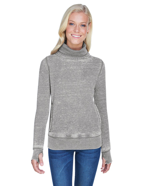 J America JA8930 Ladies' Zen Fleece Cowl Neck