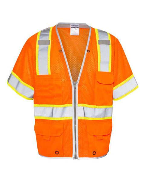 Kishigo 1550-1551 Premium Brilliant Series Heavy Duty Class 3 Vest