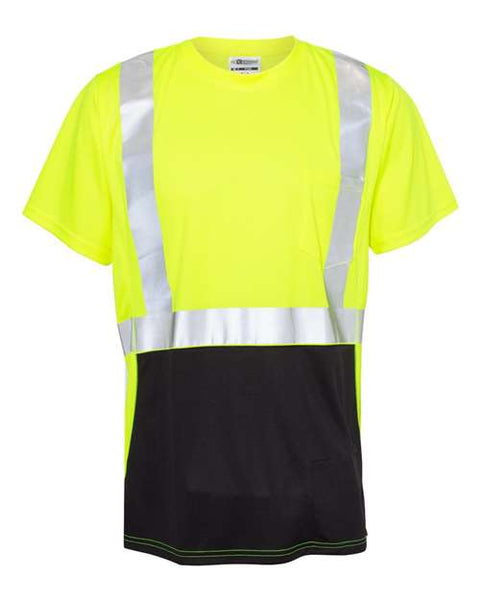 Kishigo 9162 Black Bottom Class 2 T-Shirt