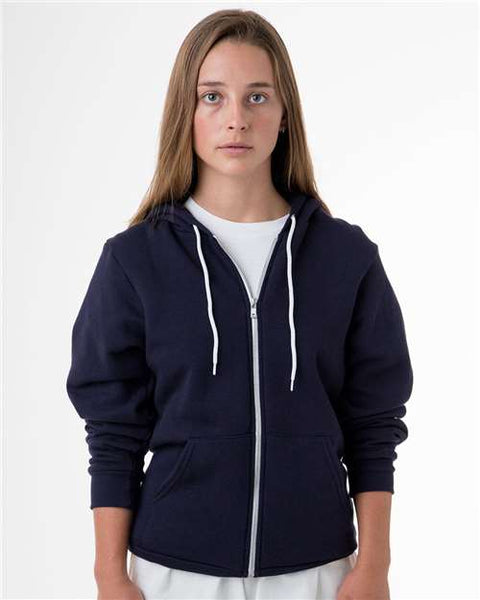 Los Angeles Apparel F97 USA-Made Flex Fleece Full-Zip Hooded Sweatshirt