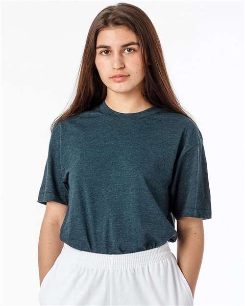Los Angeles Apparel FF01 USA-Made 50/50 Poly/Cotton T-Shirt