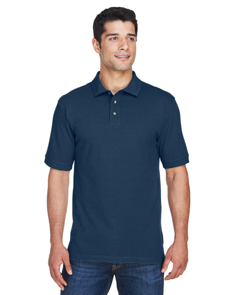 Harriton M200 Men's 6 oz. Ringspun Cotton Piqué Short-Sleeve Polo