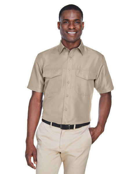 Harriton M580 Men's Key West Short-Sleeve Performance Staff Shirt