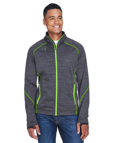 North End 88697 Men's Flux Mlange Bonded Fleece Jacket