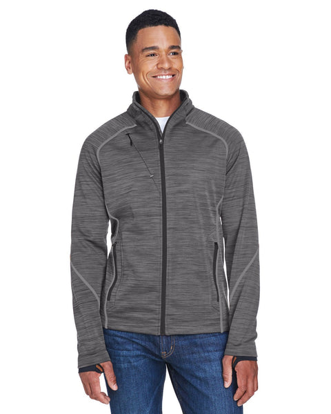 North End 88697 Men's Flux Mlange Bonded Fleece Jacket