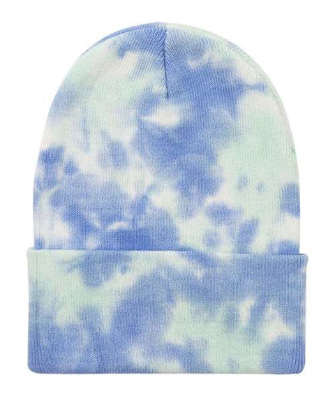 "Sportsman SP412 12" Tie-Dyed Cuffed Beanie"