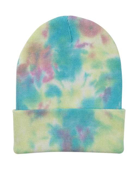 "Sportsman SP412 12" Tie-Dyed Cuffed Beanie"