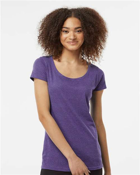 Tultex 243 Women's Poly-Rich Scoop Neck T-Shirt