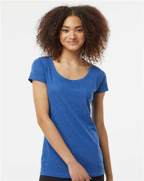 Tultex 243 Women's Poly-Rich Scoop Neck T-Shirt