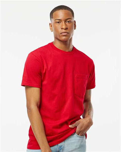 Tultex 293 Heavyweight Jersey Pocket T-Shirt
