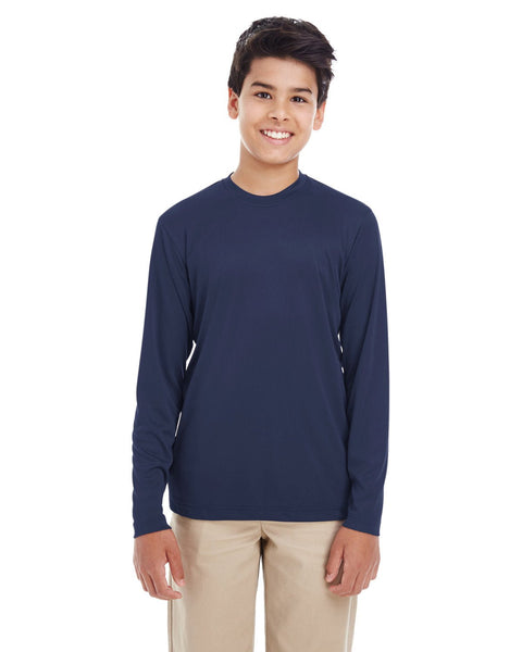 UltraClub 8622Y Youth Cool & Dry Performance Long-Sleeve Top