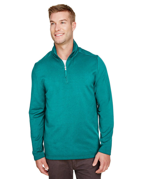 UltraClub UC792 Men's Coastal Pique Fleece Quarter-Zip