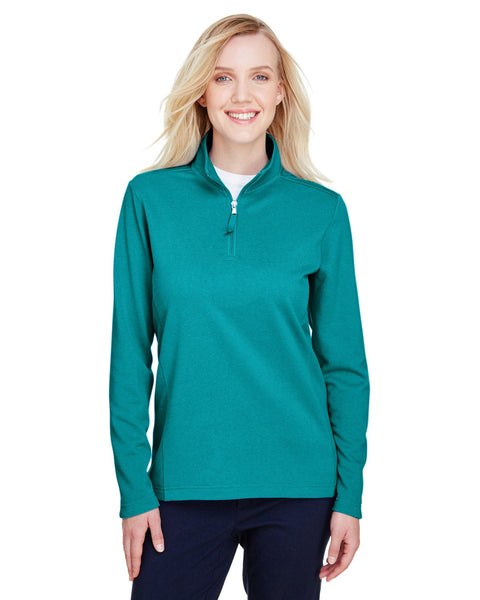 UltraClub UC792W Ladies' Coastal Pique Fleece Quarter-Zip