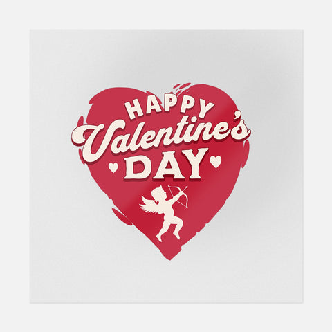 Happy Valentine's Day Cupid - Ready-to-Press DTF Transfer